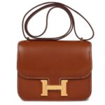 HERMÈS KELLY SELLIER 25 FAUVE BARENIA PALLADIUM HARDWARE