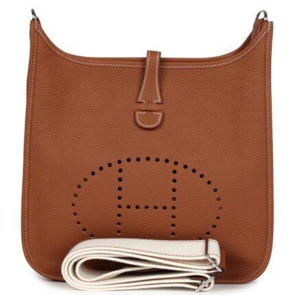 HERMÈS EVELYNE III PM GOLD CLEMENCE PALLADIUM HARDWARE
