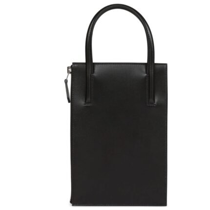 HERMÈS CADENA LOCK BAG BLACK TADELAKT PALLADIUM HARDWARE