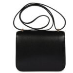 HERMÈS CONSTANCE 18 BLACK CHEVRE CHAMKILA GOLD HARDWARE