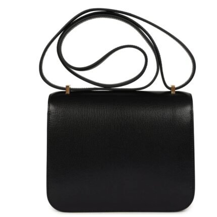 HERMÈS CONSTANCE 18 BLACK CHEVRE CHAMKILA GOLD HARDWARE