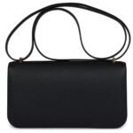 HERMÈS CONSTANCE ELAN BLACK EPSOM GOLD HARDWARE