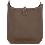 HERMÈS EVELYNE TPM ETOUPE CLEMENCE PALLADIUM HARDWARE