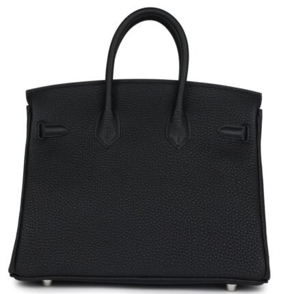 HERMÈS BIRKIN 25 BLACK TOGO PALLADIUM HARDWARE