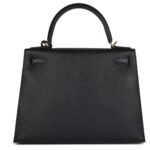 HERMÈS KELLY SELLIER 28 BLACK EPSOM GOLD HARDWARE