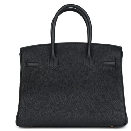 HERMÈS BIRKIN 30 BLACK TOGO GOLD HARDWARE