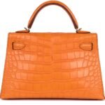 HERMÈS KELLY SELLIER 20 ABRICOT MATTE ALLIGATOR GOLD HARDWARE