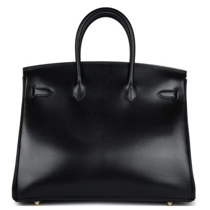 HERMÈS BIRKIN 35 BLACK BOX GOLD HARDWARE