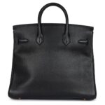 VINTAGE HERMÈS HAC BIRKIN 32 BLACK ARDENNES GOLD HARDWARE