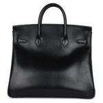 VINTAGE HERMÈS HAC BIRKIN 32 BLACK BOX GOLD HARDWARE