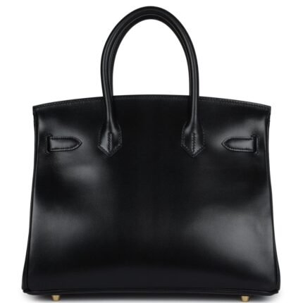 HERMÈS BIRKIN 30 BLACK BOX GOLD HARDWARE
