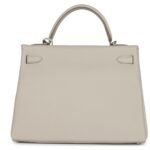 HERMÈS KELLY RETOURNE 32 BETON TOGO PALLADIUM HARDWARE