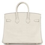 HERMÈS BIRKIN 25 BETON MATTE ALLIGATOR GOLD HARDWARE