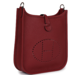 HERMÈS EVELYNE TPM ROUGE H CLEMENCE PALLADIUM HARDWARE
