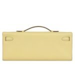HERMÈS KELLY CUT JAUNE POUSSIN EPSOM PALLADIUM HARDWARE