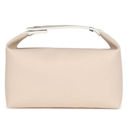 HERMÈS BRIDE-A-BRAC GM NEUTRAL TOILE CANVAS PALLADIUM HARDWARE