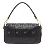 FENDI BAGUETTE BLACK LEATHER BAG