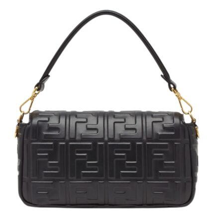 FENDI BAGUETTE BLACK LEATHER BAG