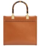 FENDI FENDI SUNSHINE SMALL BROWN CALFSKIN BAG