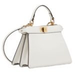 FENDI PEEKABOO ISEEU PETITE PADDED NAPPA LEATHER BAG