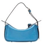 FENDI SIMPLY FENDI MINI CHAMPAGNE-COLORED METALLIC LEATHER MINI-BAG