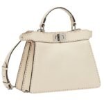 FENDI PEEKABOO ISEEU SMALL SELLERIA BAG WITH 556 HAND SEWN TOPSTITCHES