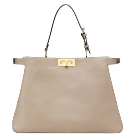 FENDI PEEKABOO SOFT LARGE LEATHER BAG