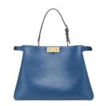 FENDI PEEKABOO SOFT LARGE LEATHER BAG