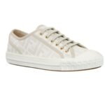 FENDI FLOW LEATHER LOW-TOPS