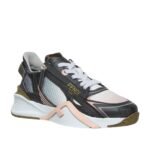 FENDI FLOW GRADIENT BLACK TECHNICAL FABRIC LOW-TOPS