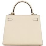 HERMÈS KELLY SELLIER 25 NATA EPSOM GOLD HARDWARE