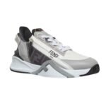 FENDI FLOW LEATHER LOW-TOPS
