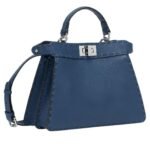 FENDI PEEKABOO ISEEU SMALL SELLERIA BAG WITH 556 HAND-SEWN TOPSTITCHES