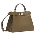 FENDI PEEKABOO ISEEU SMALL SELLERIA BAG WITH 556 HAND-SEWN TOPSTITCHES