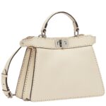 FENDI PEEKABOO ISEEU SMALL SELLERIA BAG WITH 556 HAND-SEWN TOPSTITCHES