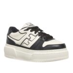 FENDI MATCH LEATHER PLATFORM LOW-TOPS