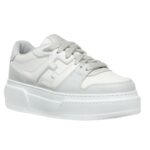 FENDI MATCH LEATHER PLATFORM LOW-TOPS