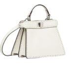 FENDI PEEKABOO ISEEU PETITE SELLERIA BAG WITH 306 HAND-SEWN TOPSTITCHES