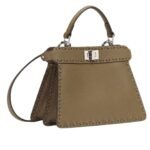 FENDI PEEKABOO ISEEU PETITE SELLERIA BAG WITH 306 HAND-SEWN TOPSTITCHES