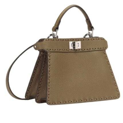 FENDI PEEKABOO ISEEU PETITE SELLERIA BAG WITH 306 HAND-SEWN TOPSTITCHES