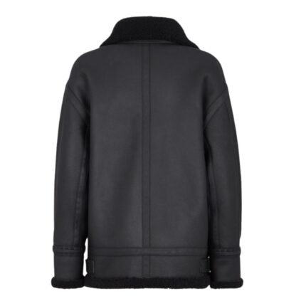 FENDI JACKET BLACK SHEARLING JACKET