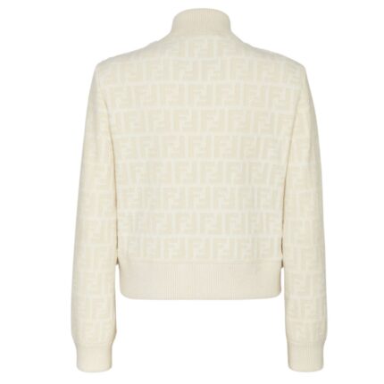 FENDI BOMBER JACKET WHITE MINK BOMBER
