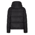 FENDI DOWN JACKET BLACK FF NYLON DOWN JACKET