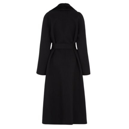 FENDI COAT BLACK WOOL COAT