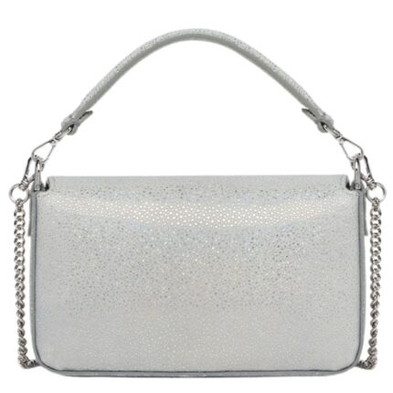 FENDI BAGUETTE MINI SILVER COLOR STINGRAY LEATHER BAG