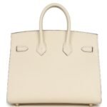HERMÈS BIRKIN SELLIER 25 NATA EPSOM GOLD HARDWARE