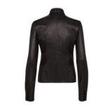 FENDI SHIRT BLACK NAPPA LEATHER SHIRT