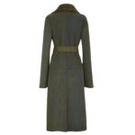 FENDI COAT DARK GREEN SHEEPSKIN COAT