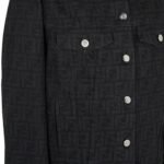 FENDI JACKET BLACK FF DENIM JACKET