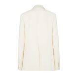 FENDI JACKET WHITE WOOL AND SILK BLAZER